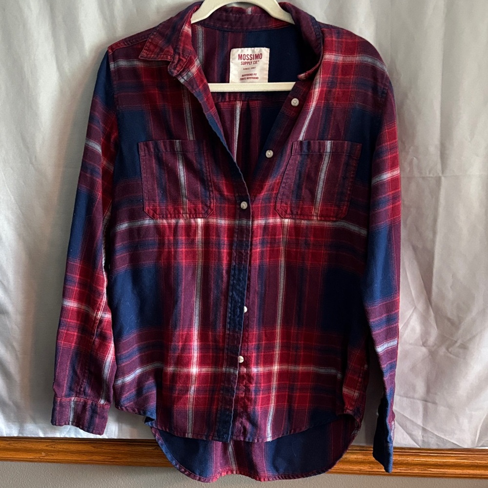 Mossimo Plaid Shirt in Red and Blue